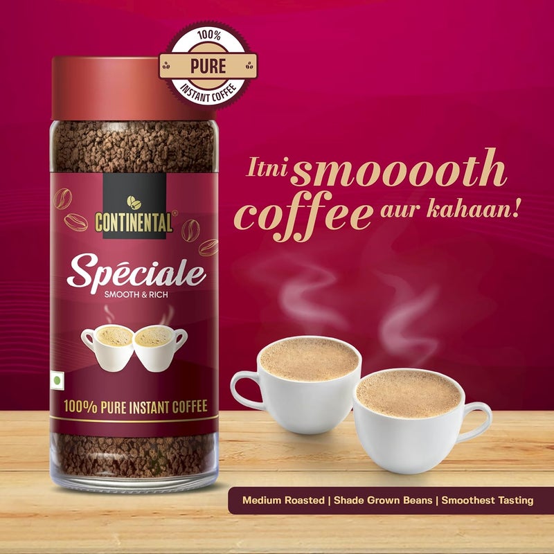 Continental Coffee SPECIALE Pure Instant Coffee Powder Jar, 200gm - Image 3